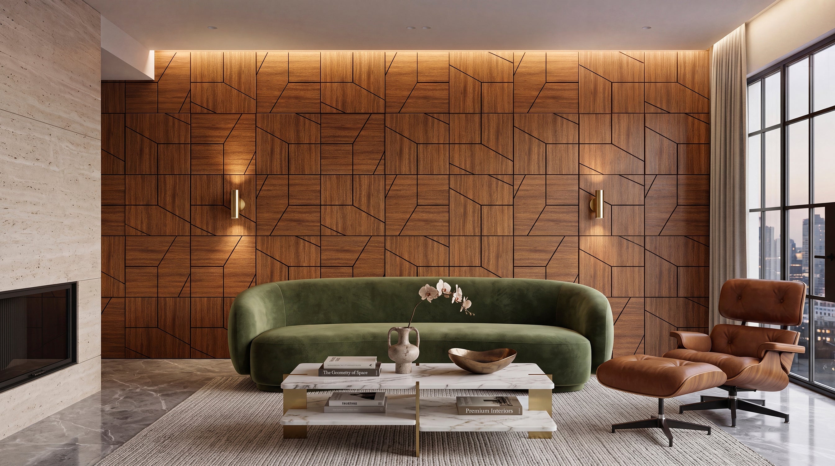 Paneles Geométricos para Pared: La Tendencia en Decoración Moderna para Interiores