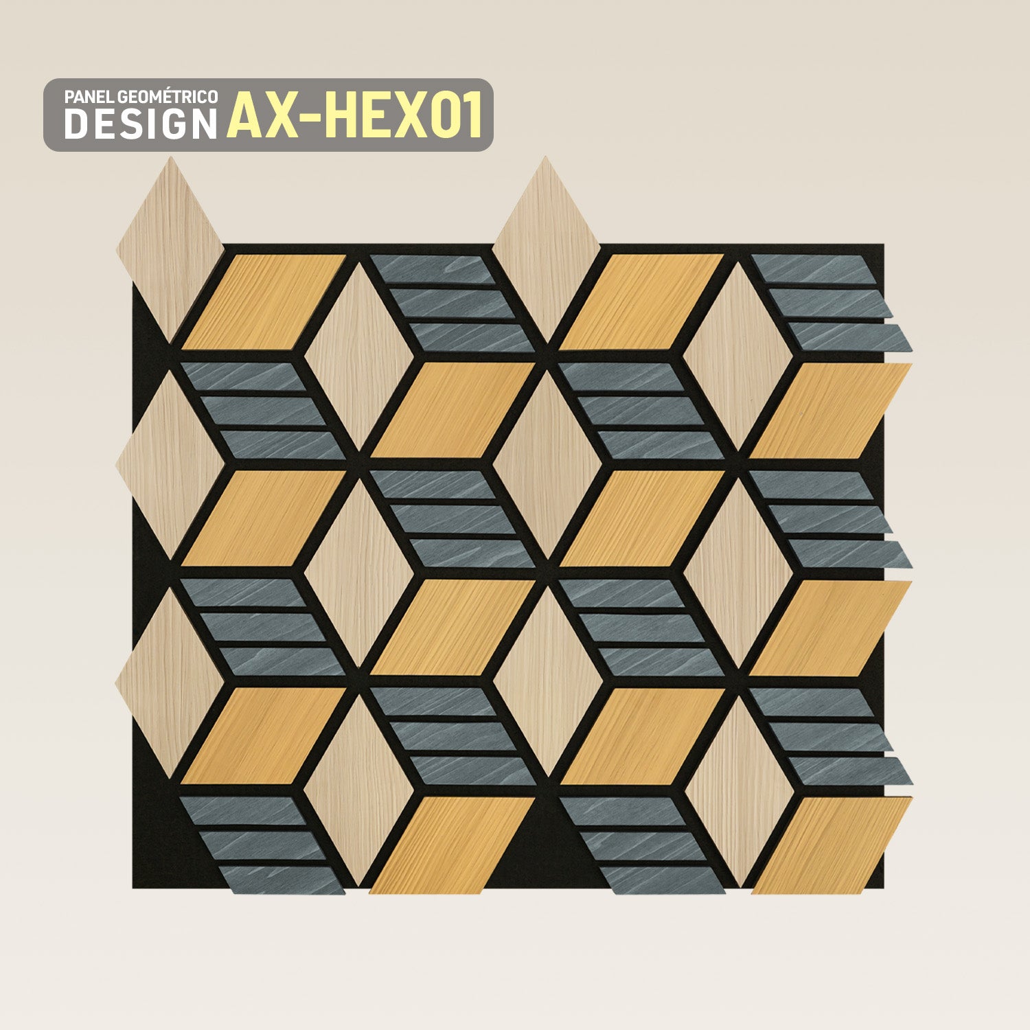 Panel Geométrico Desing AX-HEX01