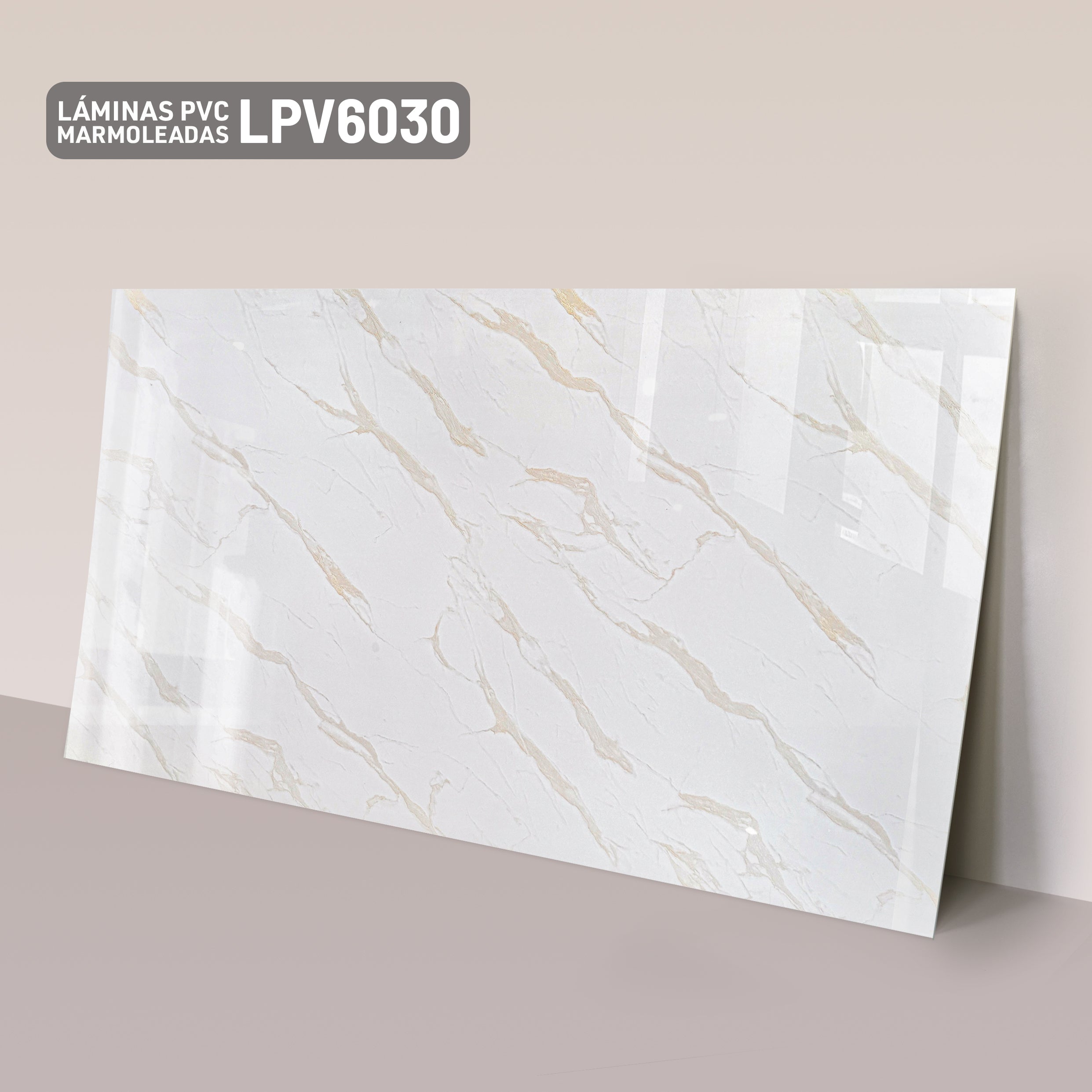 Lámina PVC Mármol LPV6030