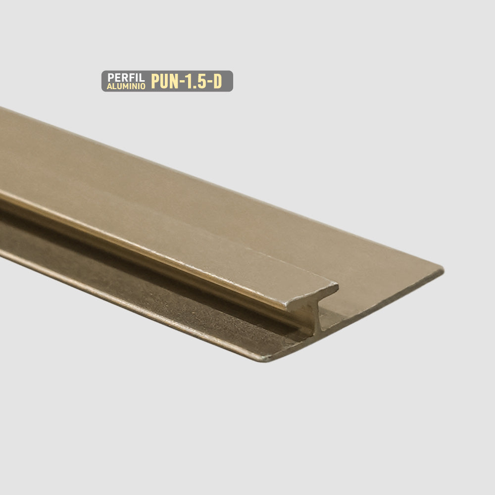 PERFIL DE UNIÓN- 1,5mm DORADO